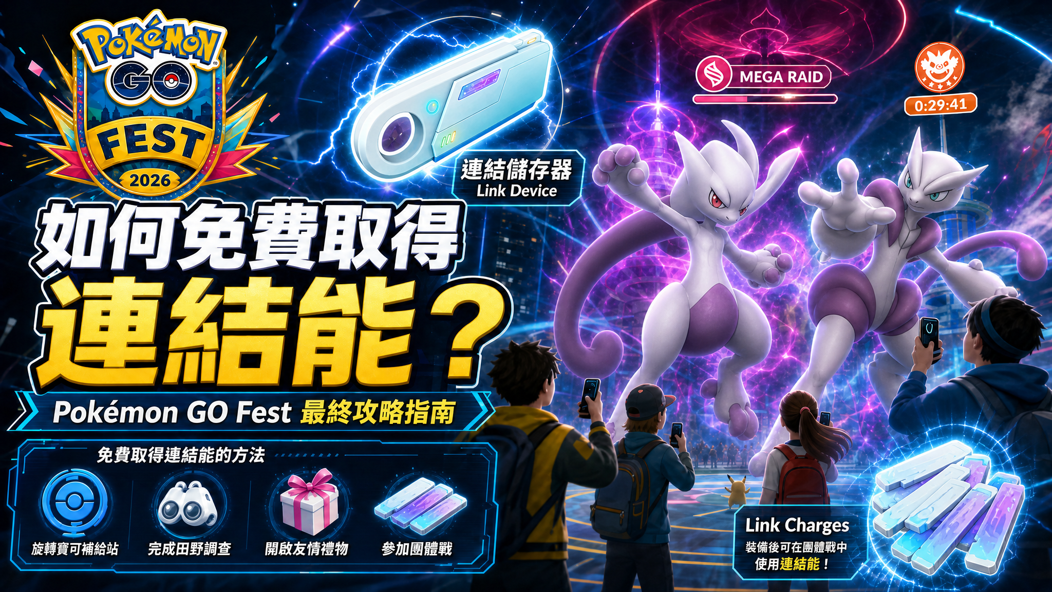 Link Charges matter for Mega Raids